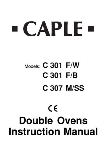 C301F C307M Instruction manual