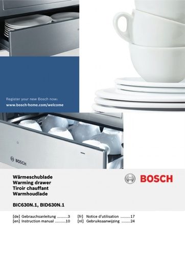 Bosch BIC630NW1 Warming Drawer