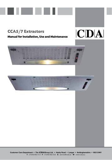 CDA White Canopy Extractor - HAP2338