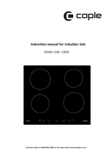 C850I Instruction manual