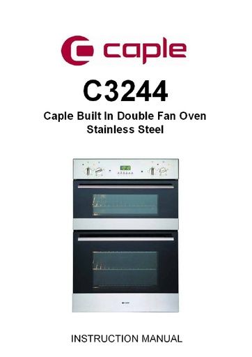 C3244 Instruction manual