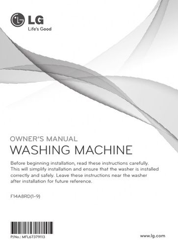 LG F14A8YD5 Washer Dryer