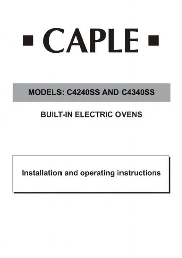 C4240SS C4340SS Instruction manual