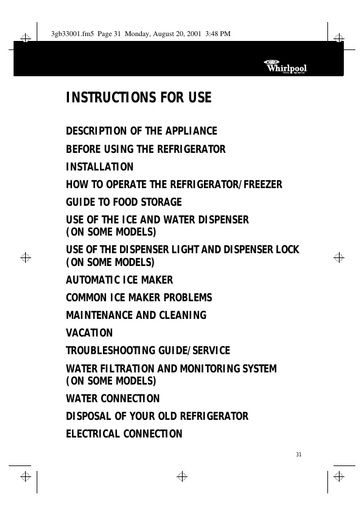 Whirlpool Integrated Tower Fridge - HAP6734
