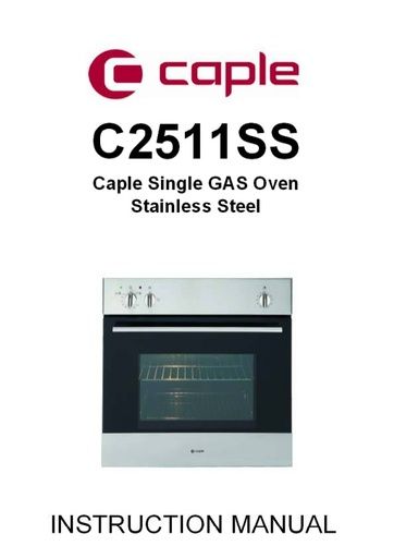 C2511SS Instruction manual
