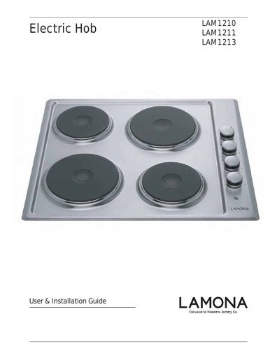 Lamona White Enamel Electric Hob - LAM1210