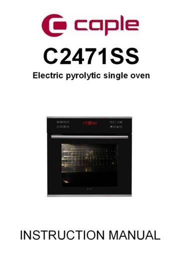 C2471SS Instruction Manual