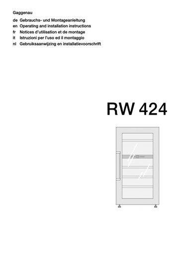 Gaggenau RW 424 Wine Cabinet