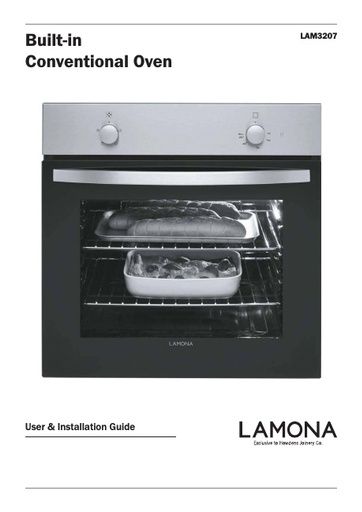 Lamona Single Conventional Oven - LAM3207 Manuals