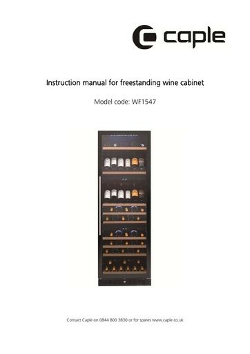 WF1547 instruction manual