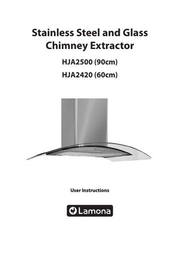 Lamona Stainless Steel and Glass 60cm Chimney Extractor - HJA2420
