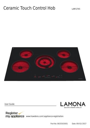 Lamona touch control 5 zone ceramic hob - LAM1745