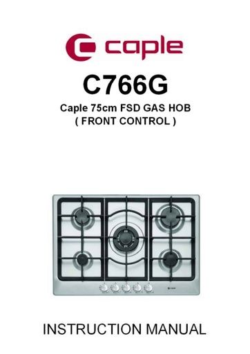 C766G Instruction manual