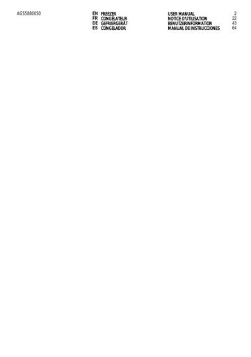 AEG AGS58800S0 Freezer