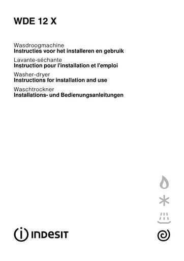 Indesit WDE 12 X Washer Dryer