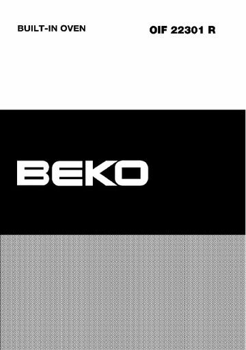 Beko Right-Hand Side Opening Single Oven - HAP3502 Manuals