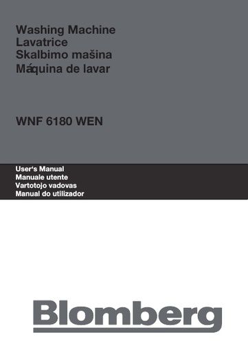 Blomberg WNF 6180 WEN Washing Machine