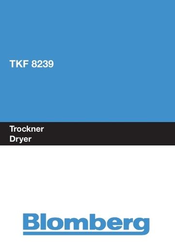Blomberg TKF 8239 Dryer