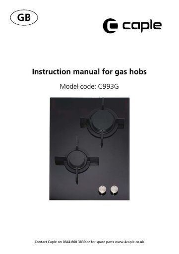 C993G Instruction manual