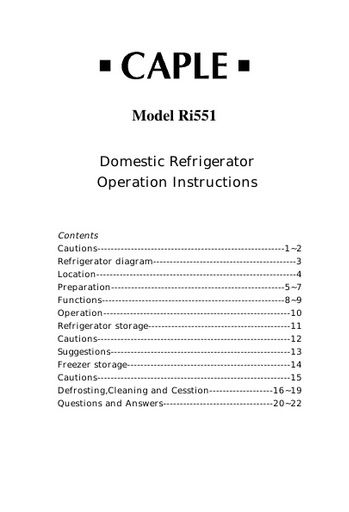 Ri551 Instruction manual