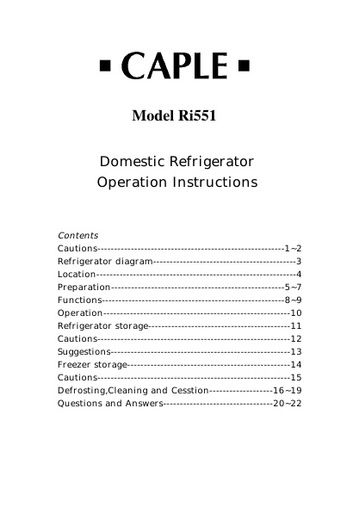 Ri551 Instruction manual