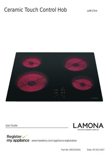 Lamona touch control ceramic hob - LAM1744