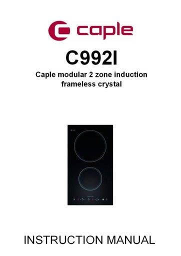 C992I Instruction manual