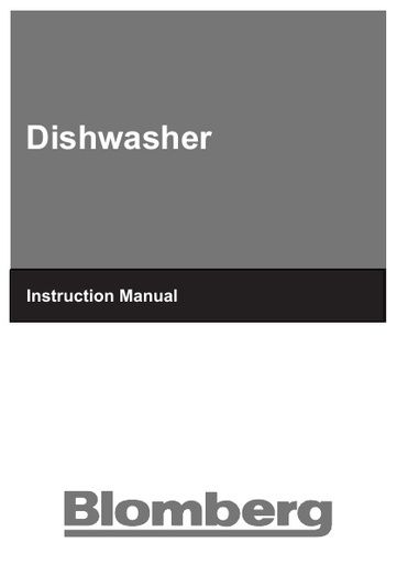 Blomberg GSN 9585 A Dishwasher