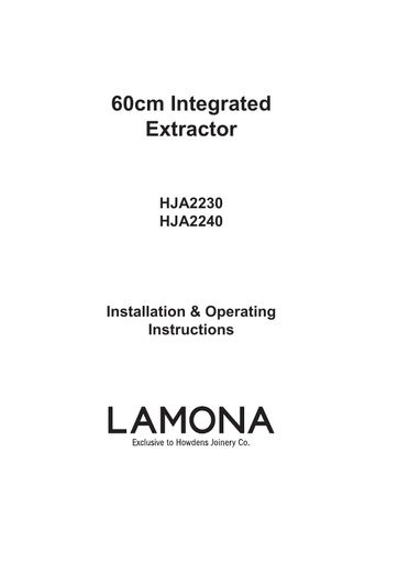 Lamona Integrated Turbo Extractor - HJA2240