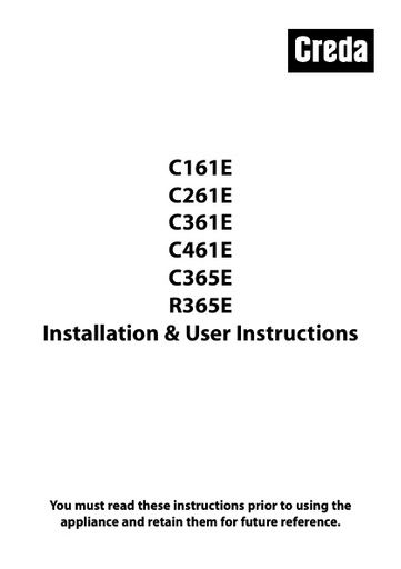 Creda C261E Range