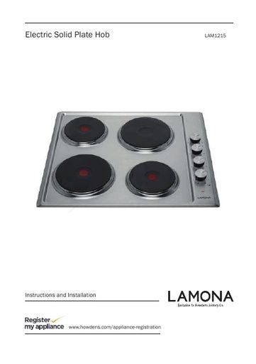 Lamona Electric Hob - LAM1215