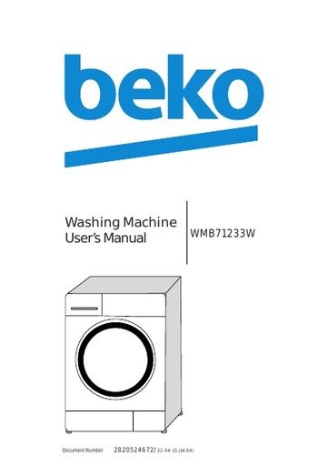 BEKO WMB 71233 Washing Machine