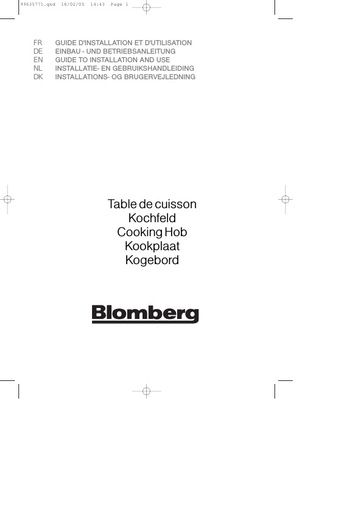 Blomberg MIX 5400 Hob