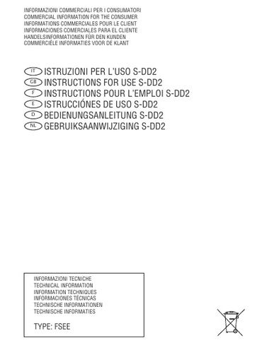 DD600BK DD600SS Instruction manual
