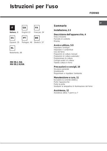 Hotpoint MH 99 1 IX HA Oven