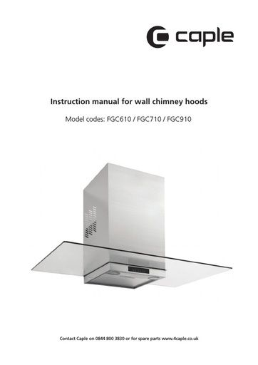 FGC610 Instruction manual