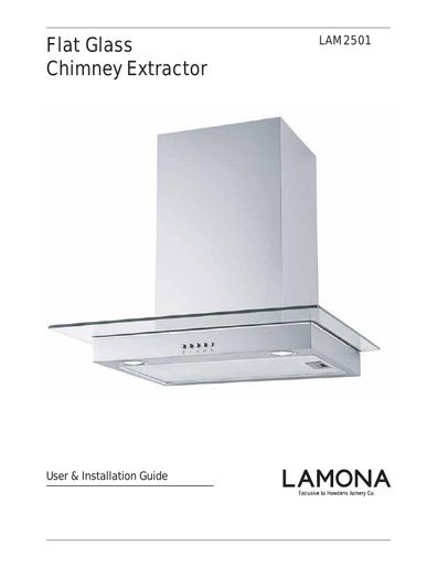 Lamona 90cm Flat Glass Extractor - LAM2591