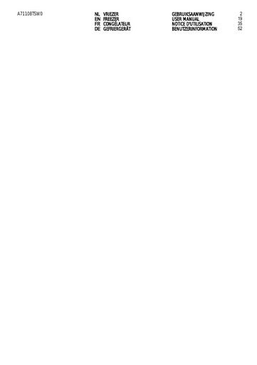 AEG A71108TSW0 Freezer