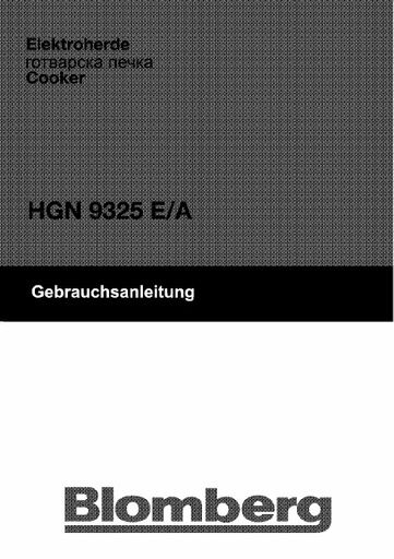 Blomberg HGN 9325 A Range