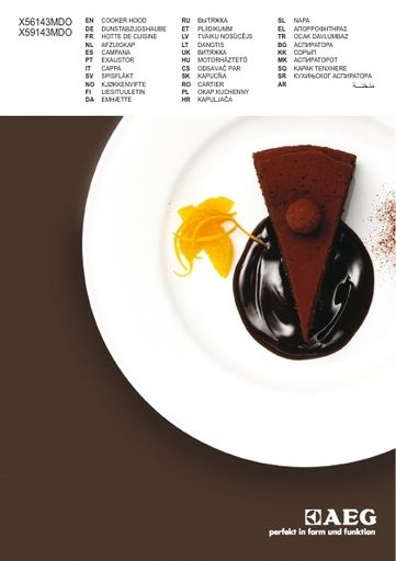 AEG X69453MD0 Cooker Hood User manual