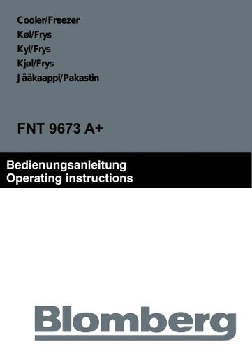 Blomberg FNT 9673 Freezer