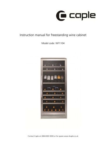 WF1104 instruction manual