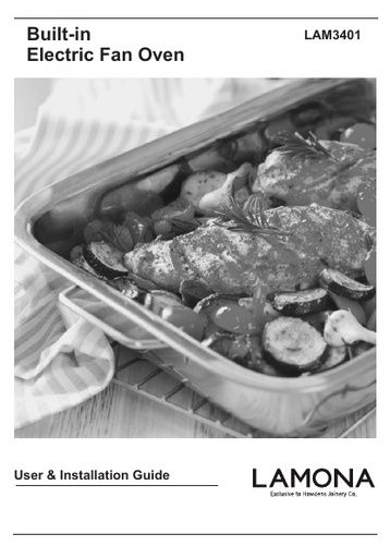 Lamona Stainless Steel Single Fan Oven - LAM3401 Manuals