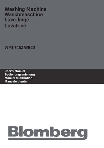 Blomberg WMI 7462 WE20 Washing Machine