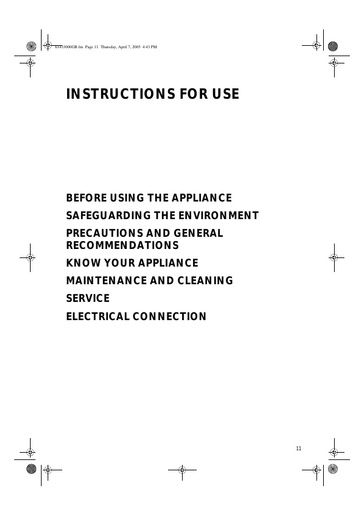 C126F Instruction manual