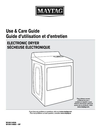 Maytag MEDB766FW Dryer