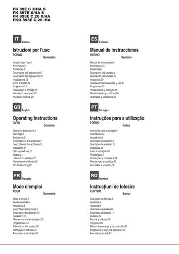 Hotpoint FK 898E C 20 X HA Oven