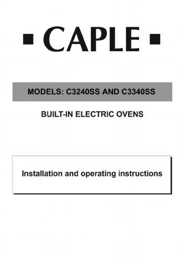 C3240SS C3340SS Instruction manual