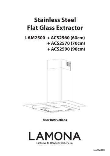 Lamona Flat Glass Nomic Extractor - LAM2500