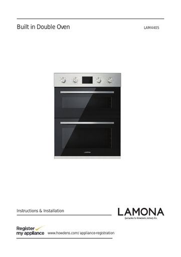 Lamona built under double fan oven - LAM4405